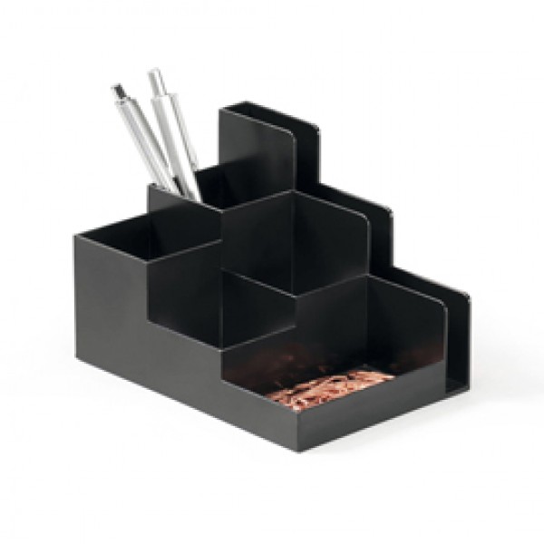Portaoggetti da scrivania Optimo - 16,2x11,8x11 cm - nero - Durable Portaoggetti da scrivania Optimo - 16,2x11,8x11 cm - nero - Durable