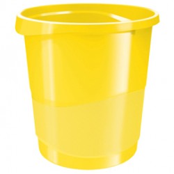 Cestino gettacarte Europost VIVIDA - 25,8 x28,5 cm - altezza 32,2 cm - 14 lt - giallo - Esselte