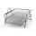 Vaschetta portacorrispondenza - 2 ripiani - rete metallica - 35,5x30x21 cm - argento - Lebez