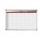 Planner magnetico settimanale - 90x60 cm - silver - Bi-Office