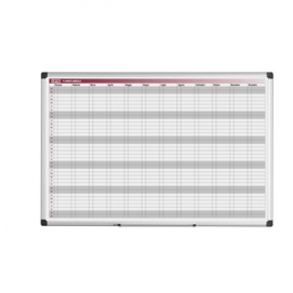 Planner magnetico annuale - 90x60 cm - silver - Bi-Office Planner magnetico annuale - 90x60 cm - silver - Bi-Office