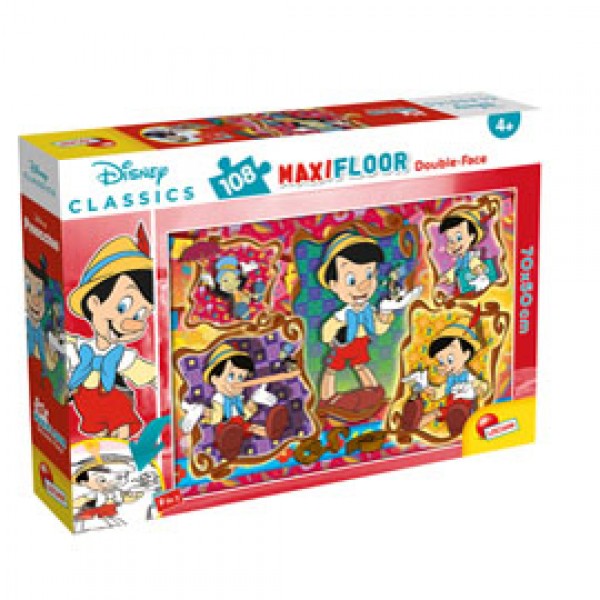 Puzzle supermaxi pinocchio 108 pezzi 70x50cm lisciani Puzzle supermaxi pinocchio 108 pezzi 70x50cm lisciani