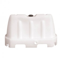 Barriera stradale - tipo New Jersey - 100 x 40 x 70 cm - PE - bianco