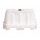 Barriera stradale - tipo New Jersey - 100 x 40 x 70 cm - PE - bianco