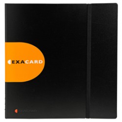 Portabiglietti da visita Exacard - 320 posti - 26,5x25 cm - nero - Exacompta