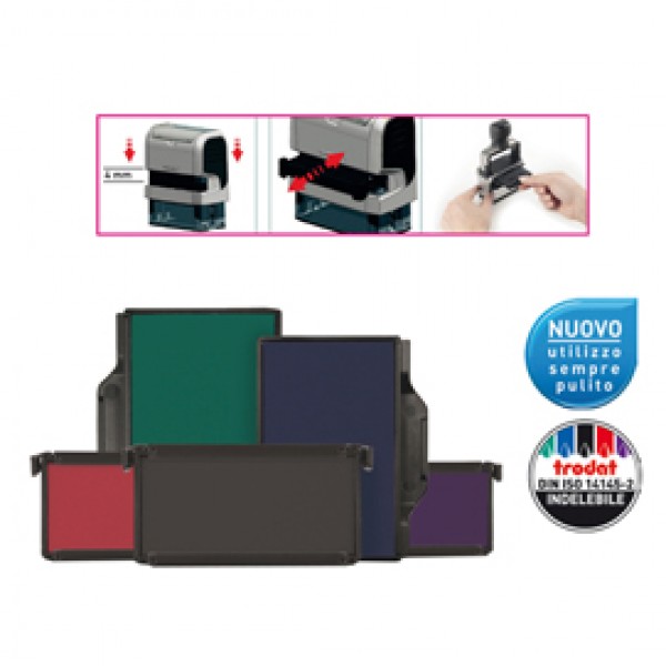 Tampone di ricambio 6/4929 - nero - Trodat - conf. 2 pezzi Tampone di ricambio 6/4929 - nero - Trodat - conf. 2 pezzi