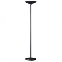 Lampada da terra Varialux - a led - base diametro 30 cm - H 175/186 cm - 22 W - nero - Unilux