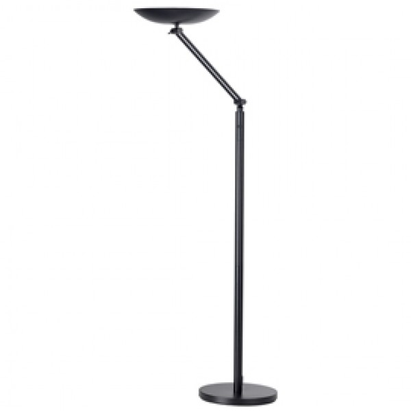 Lampada da terra articolata Varialux - a led - base diametro 30 cm - H 175/186 cm - 22 W - nero - Unilux Lampada da terra articolata Varialux - a led - base diametro 30 cm - H 175/186 cm - 22 W - nero - Unilux