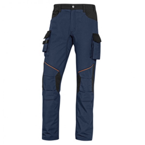 Pantalone da lavoro Mach 2 - twill/poliestere/cotone - taglia XXL - blu/nero - Deltaplus
