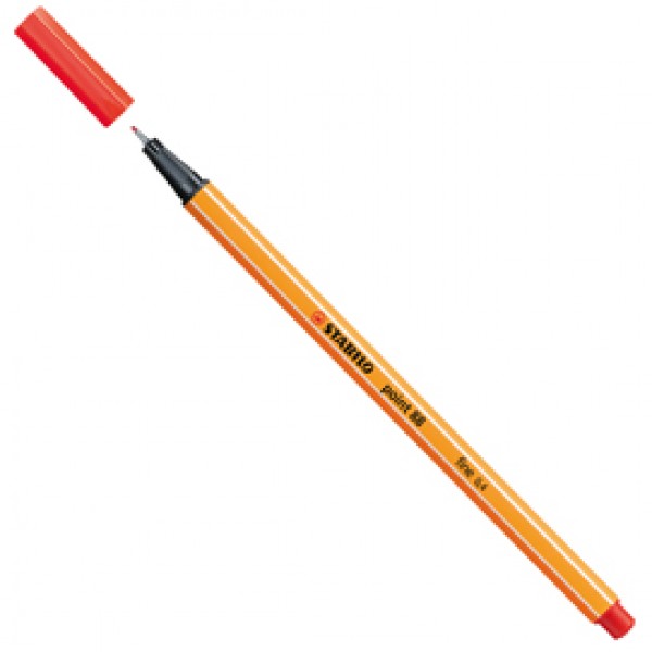 Fineliner Point 88 - tratto 0,4 mm  - rosso chiaro 48 - Stabilo