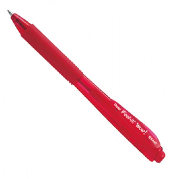 Penna a sfera a scatto Feel It - rosso - punta 1,0mm - Pentel Penna a sfera a scatto Feel It - rosso - punta 1,0mm - Pentel