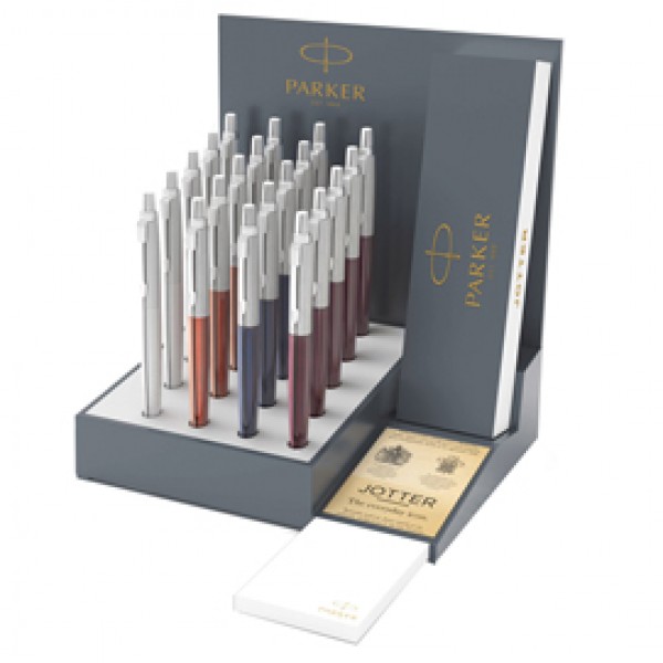Penna a sfera Jotter M Core - colori assortiti - Parker - expo 20 pezzi Penna a sfera Jotter M Core - colori assortiti - Parker - expo 20 pezzi