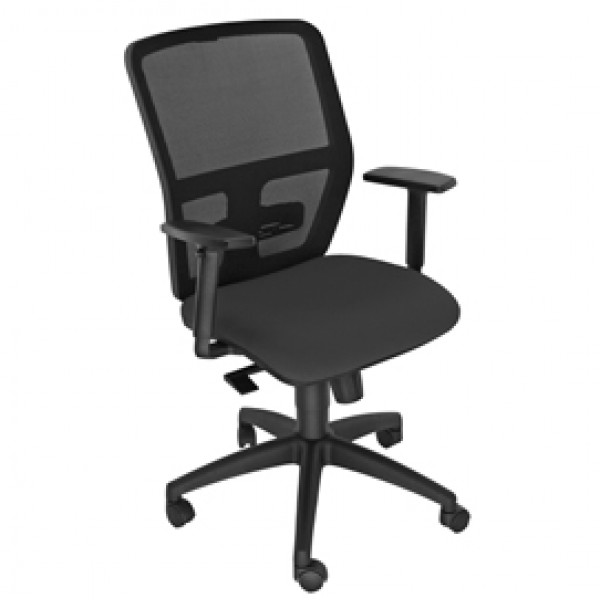 Seduta operativa ergonomica Kemper A - braccioli regolabili - nero - Unsit Seduta operativa ergonomica Kemper A - braccioli regolabili - nero - Unsit