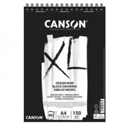 Album XL Dessin noir - A4 - 150 gr - 40 fogli - Canson