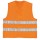 Gilet alta visibilità GILP2 - poliestere - taglia XXL - arancio fluo - Deltaplus