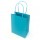 Shopper Twisted - maniglie cordino - 22  x 10 x 29 cm - carta kraft - turchese - Mainetti Bags - conf. 25 pezzi