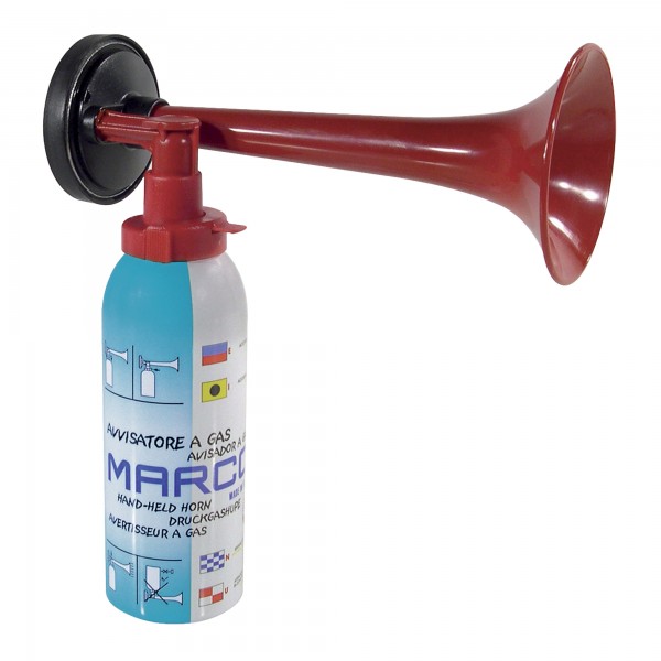 Tromba a gas ecologico OSC459 - con corno lungo - 200 ml - Cartelli segnalatori Tromba a gas ecologico OSC459 - con corno lungo - 200 ml - Cartelli segnalatori