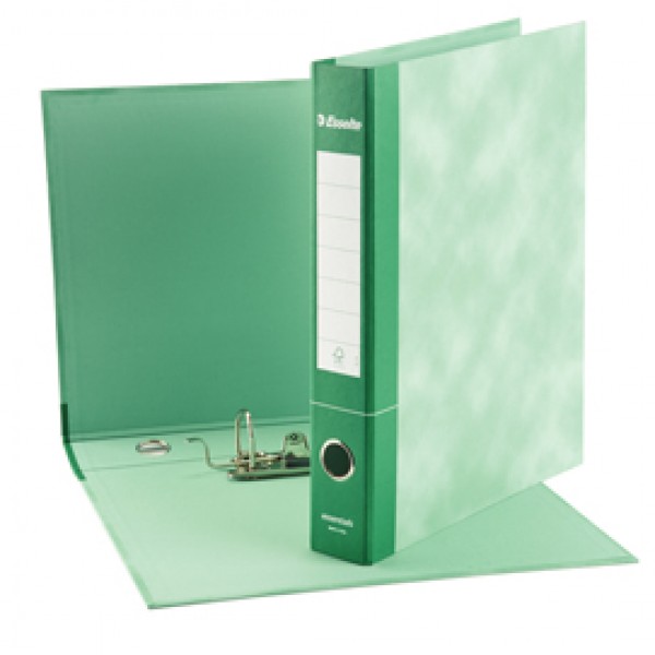 Registratore Essentials G74 - dorso 5 cm - protocollo 23x33 cm - verde - Esselte Registratore Essentials G74 - dorso 5 cm - protocollo 23x33 cm - verde - Esselte
