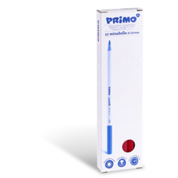 Matita colorata Minabella - diametro mina 3,8 mm - rosso carminio - Primo Matita colorata Minabella - diametro mina 3,8 mm - rosso carminio - Primo