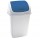 Pattumiera con coperchio basculante Rif - 44x33x68 cm - 50 L - bianco/blu - Medial International