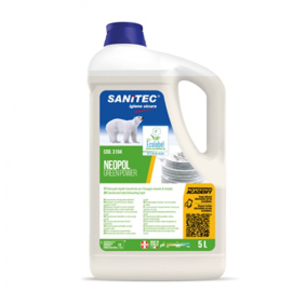 Detergente piatti Green Power - tanica 5 L - Sanitec Detergente piatti Green Power - tanica 5 L - Sanitec