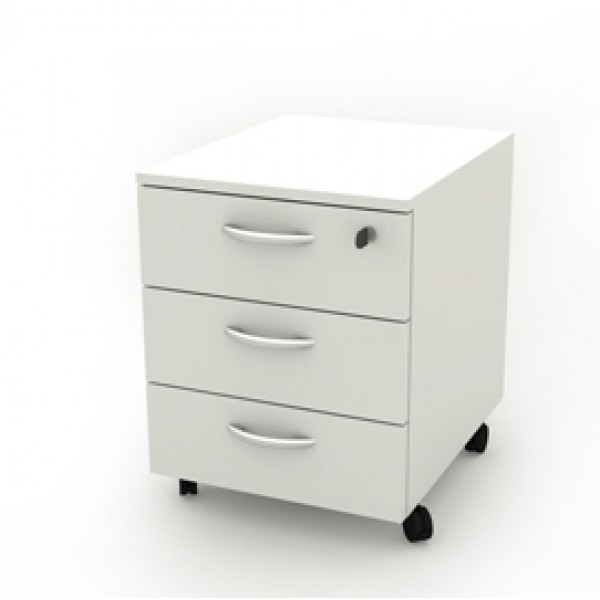 Cassettiera Rainbow - 3 cassetti - con ruote - 41 x 50 x 52,2 cm - bianco - Artexport Cassettiera Rainbow - 3 cassetti - con ruote - 41 x 50 x 52,2 cm - bianco - Artexport