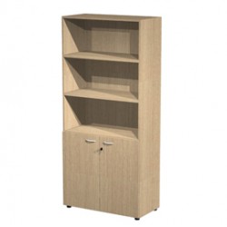 Armadio modulare componibile - a 2 ante basse - 90x45,8x200 cm - rovere - Artexport