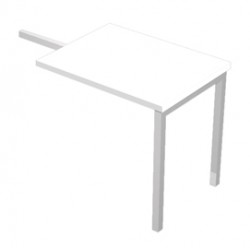 Allungo Agorà - DX/SX - 80x60x72,5 cm - melaminico - bianco - Artexport