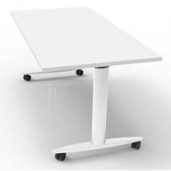 Tavolo multifunzione Taxi - con ruote - 140 x 80 x 73,7 cm - bianco - Artexport