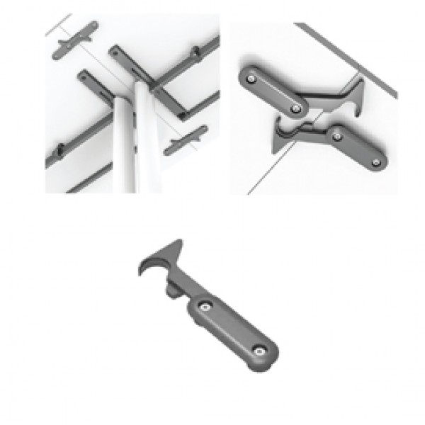 Ganci di collegamento per tavoli Taxi - nero - Artexport - kit 4 pezzi Ganci di collegamento per tavoli Taxi - nero - Artexport - kit 4 pezzi