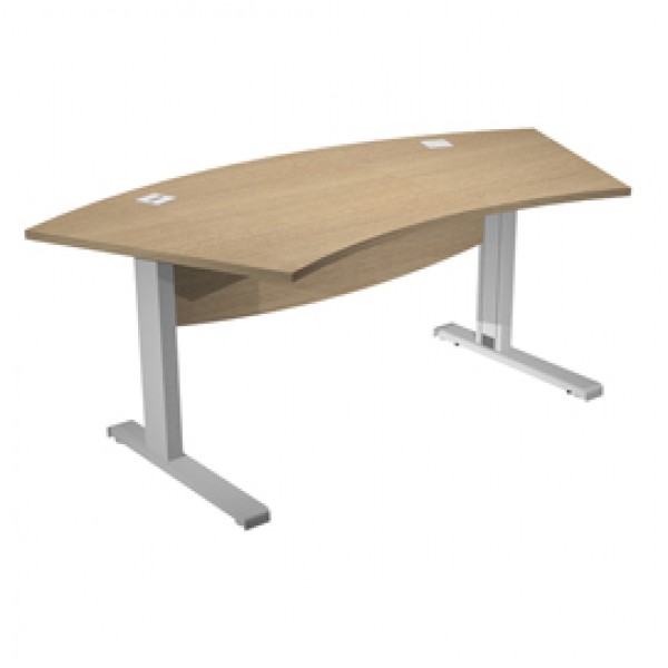 Scrivania Agorà Direction - fianchi a L - piedi in metallo - 190x96x73 cm - rovere - Artexport Scrivania Agorà Direction - fianchi a L - piedi in metallo - 190x96x73 cm - rovere - Artexport