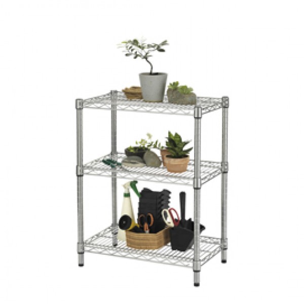 Kit scaffale Archimede Outdoor - 3 ripiani - 36 x 60 x75 cm - acciaio zincato - cromato - Serena Group Kit scaffale Archimede Outdoor - 3 ripiani - 36 x 60 x75 cm - acciaio zincato - cromato - Serena Group