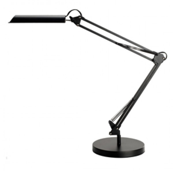 Lampada da tavolo Swingo - a led - con base e morsetto - 44 x 34,5 x 13,5 cm - 11 W - nero - Unilux