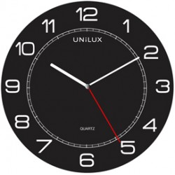 Orologio da parete Mega - diametro 57,5 cm - nero - Unilux