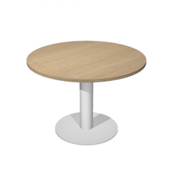 Tavolo riunione Agorà Direction - tondo - Ø 80 cm - altezza 73 cm - gamba metallo - rovere - Artexport Tavolo riunione Agorà Direction - tondo - Ø 80 cm - altezza 73 cm - gamba metallo - rovere - Artexport