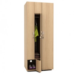 Armadio guardaroba - 2 ante - 40x52x185 cm - noce chiaro - Artexport