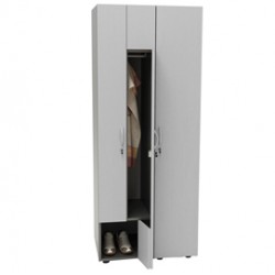 Armadio guardaroba - 2 ante - 40x52x185 cm - grigio - Artexport