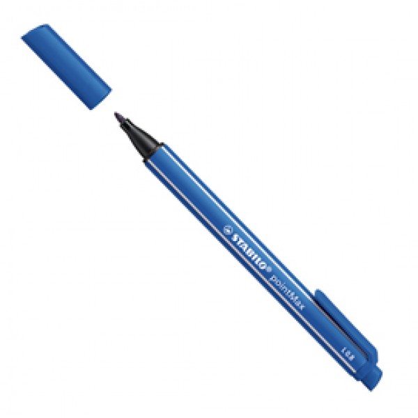 Pennarello PointMax punta feltro - punta 0,80mm - blu - Stabilo