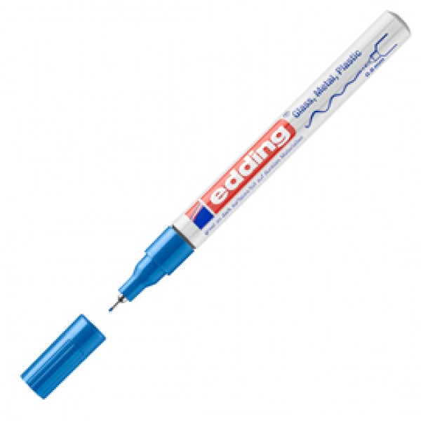 Marcatore 780 a vernice - punta 0,8mm - blu - Edding Marcatore 780 a vernice - punta 0,8mm - blu - Edding