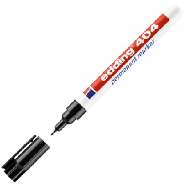 Marcatore permanente 404 - punta extra-fine 0,75mm - nero - Edding Marcatore permanente 404 - punta extra-fine 0,75mm - nero - Edding