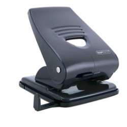 Perforatore 835 - metallo - massimo 40 fogli - 2 fori - passo 8 cm - nero - Rapesco