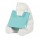 Dispenser orso bianco + ricarica Post it® Super Sticky Z Notes azzurro - BEAR-330 - 76 x 76 mm - 90 fogli - Post it®