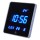Orologio digitale da parete Horledsq - a led - 28 x 28 x 3,4 cm - nero - Alba