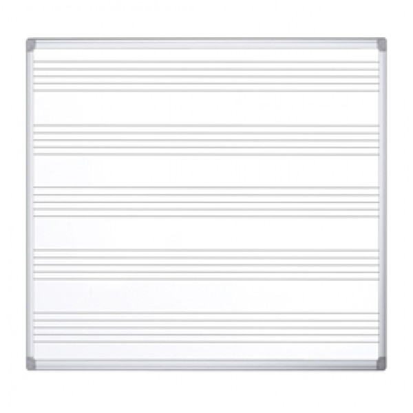 Lavagna magnetica Maya Musica - pentagramma musicale - 120x120 cm - Bi-Office Lavagna magnetica Maya Musica - pentagramma musicale - 120x120 cm - Bi-Office