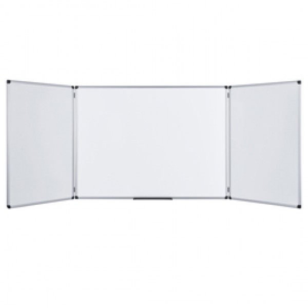 Lavagna magnetica Maya Trio - 90x240 cm (aperta) - bianco - Bi-Office Lavagna magnetica Maya Trio - 90x240 cm (aperta) - bianco - Bi-Office