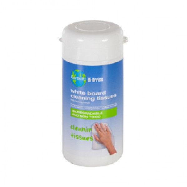 Salviette di pulizia per lavagne bianche Earth-it - Bi-Office - conf. 100 pezzi