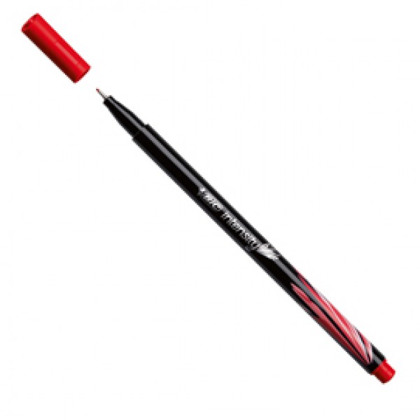 Fineliner Intensity  - punta 0,4mm - rosso - Bic - conf. 12 pezzi