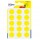 Etichetta adesiva tonda PSA - permanente - ø 19 mm - giallo - Avery - blister 90 etichette