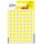Etichetta adesiva tonda PSA - permanente - ø 8 mm - giallo - Avery - blister 420 etichette