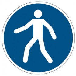 Pittogramma adesivo - da terra - 